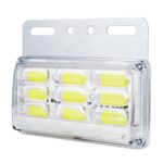 4 PCS ZS-9001 DC24V 9D Lámpara impermeable del bulbo de las luces indicadoras del marcador lateral del coche/del camión, White Light - Imagen 3