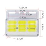 4 PCS ZS-9001 DC24V 9D Lámpara impermeable del bulbo de las luces indicadoras del marcador lateral del coche/del camión, White Light - Imagen 4