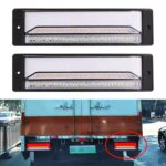 2 uds., remolque de camión de servicio pesado, guía de luz 147LED, luz de freno de tres colores