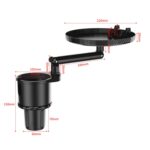 Portavasos de agua con rotación de 360 grados para coche, mesa de comedor multifuncional - Imagen 2