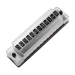 CS-978A2 FB1902 1 entrada 12 salidas Caja de fusibles negativa positiva independiente sin pieza de fusible para automóvil, camión, barco