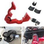 Cerradura de manija de acelerador de aleación de aluminio para motocicleta, Throttle Handle Lock (Red)