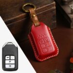 Funda protectora para llave de cuero de vaca para coche Honda, versión de cuatro llaves, For Honda, Four Keys Version