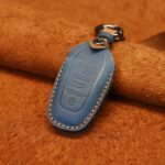 Para PEUGEOT funda protectora para llave de cuero de vaca para coche, For PEUGEOT
