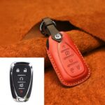 Para Chevrolet Car Funda protectora para llave de cuero de vaca, versión de cinco llaves, For Chevrolet, Five Keys Version