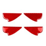 Etiqueta engomada decorativa del cuenco de la puerta interior de fibra de carbono del coche para Mazda CX-5 2013-2018, conducción izquierda y derecha, Inside Door Bowl
