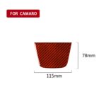 Etiqueta engomada decorativa del tablero de instrumentos de fibra de carbono del coche para Chevrolet Camaro 2017-2019, unidad izquierda y derecha universal, Dashboard - Imagen 2