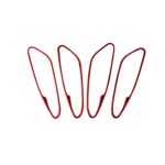 4 PCS / Set Etiqueta decorativa del marco de la manija de la puerta interior del coche de fibra de carbono para Alfa Romeo Giulia 2017-2019, unidad izquierda y derecha universal, Inner Door Handle Frame