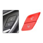 Botones de interruptor de bloqueo de puerta lateral izquierda para mercedes-benz Clase E 2016-2021, 2059055251, For Mercedes-Benz E-Class Left Side (Red)