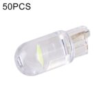 50 Uds T10 DC24V/0,36 W/0.03A luz de liquidación de coche COB lámpara cuentas, DC24V (Ice Blue Light)