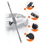 Advertencia de automóvil Luces intermitentes traseras anticolisión Luces decorativas LED solares - Imagen 3