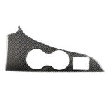 Etiqueta engomada decorativa del panel del soporte de la taza de agua de la fibra de carbono del coche para Lexus RX300 / 270 / 200T / 450h 2016-2019, conducción a la izquierda