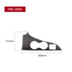 Etiqueta engomada decorativa del panel del soporte de la taza de agua de la fibra de carbono del coche para Lexus RX300 / 270 / 200T / 450h 2016-2019, conducción a la izquierda - Imagen 2