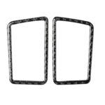 Etiqueta engomada decorativa de la salida de aire del tablero de instrumentos de fibra de carbono del coche para Lexus NX200 / 200t / 300h 2014-2021, unidad universal izquierda y derecha