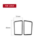 Etiqueta engomada decorativa de la salida de aire del tablero de instrumentos de fibra de carbono del coche para Lexus NX200 / 200t / 300h 2014-2021, unidad universal izquierda y derecha - Imagen 2
