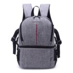Mochila multifuncional impermeable de nailon para hombro, funda acolchada a prueba de golpes para cámara, bolsa para cámaras Nikon, Canon, DSLR - Imagen 2
