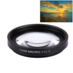 JUNESTAR Proffesional 37mm 12.5X Filtro de lente macro + Tapa protectora de lente para GoPro y Xiaomi Xiaoyi Yi Cámara de acción deportiva