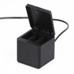RUIGPRO Caja de cargador de carcasa de baterías triples USB con cable y luz indicadora para GoPro HERO9 Black / HERO10 Black - Imagen 3