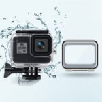 Carcasa impermeable de 45 m + carcasa trasera táctil para GoPro HERO8 Black