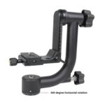 YELANGU Cabezal de trípode cardán horizontal de 360 grados para cámaras domésticas DV y SLR, YLG0401E - Imagen 3