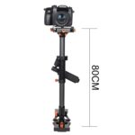 YELANGU S800 Professional 47-80cm Carga máxima 5kg Estabilizador de mano de fibra de carbono Steadicam Solo para DSLR y DV Video digital y otras cámaras - Imagen 2
