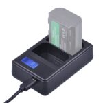 Cargador de batería con pantalla LCD digital de doble canal con puerto USB para batería Sony NP-FZ100, compatible con Sony A9 (ILCE-9)