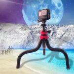 Mini trípode flexible con forma de pulpo y abrazadera para teléfono para iPhone, Galaxy, Huawei, GoPro, Insta360, DJI y otras cámaras de acción