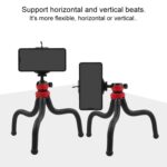 Mini trípode flexible con forma de pulpo y abrazadera para teléfono para iPhone, Galaxy, Huawei, GoPro, Insta360, DJI y otras cámaras de acción - Imagen 5