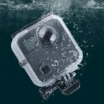 Carcasa protectora impermeable de 40 m para GoPro Fusion, con soporte básico de hebilla, tornillo y llave