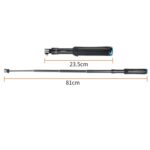 Trípode portátil plegable con soporte para selfies, monopié para GoPro, Insta360, DJI y otras cámaras de acción, longitud: 23,5-81 cm - Imagen 3