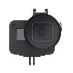 Carcasa protectora de aleación de aluminio CNC con marco de seguro y lente UV de 52 mm para GoPro HERO7 Black /6 /5, 52mm UV Black, 52mm UV Blue, 52mm UV Red