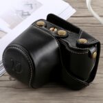 Funda de cuero PU para cámara de cuerpo completo con correa para Sony A5100, For Sony A5100 - Imagen 4
