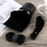 Funda de cuero PU para cámara de cuerpo completo con correa para Sony A5100, For Sony A5100 - Imagen 5
