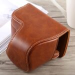 Funda de cuero PU para cámara de cuerpo completo con correa para Sony A6300, For Sony A6300 - Imagen 2