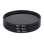 Kits de filtro ND de filtro de lente profesional JUNESTAR de 58 mm (ND2 + ND4 + ND8) para cámara de acción deportiva GoPro y Xiaomi Xiaoyi Yi y SJCAM - Imagen 3