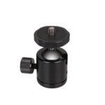 Mini cabezal de bola de metal panorámico con rotación de 360 grados para cámaras DSLR y digitales, Black