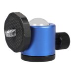 Mini cabezal de bola de metal panorámico con rotación de 360 grados para cámaras DSLR y digitales, Blue - Imagen 4