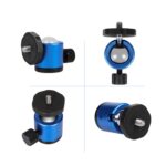 Mini cabezal de bola de metal panorámico con rotación de 360 grados para cámaras DSLR y digitales, Red - Imagen 5