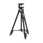 YUNTENG VCT-5208RM Soporte de trípode de aleación de magnesio y aluminio con control remoto Bluetooth, cabezal de trípode y abrazadera para teléfono para cámaras SLR y teléfonos inteligentes, altura: 125 cm - Imagen 2