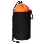 Bolsa para lentes de cámara SLR Bolsa para lentes micro individuales Bolsa para bilis interior para lentes Estuche protector impermeable más terciopelo grueso, diámetro: 10 cm, altura: 18 cm, Diameter: 10cm, Height: 18cm - Imagen 2