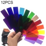 12 PCS SiGi SG120 12-color Filter Set Cámara Top Flash Accesorios Filtro de temperatura