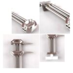 ZXGJ0002 Herramienta moldeadora de reparación de acero inoxidable con tornillo de rosca de lente de doble cara para placa de liberación rápida de trípode / lente de cámara - Imagen 4