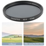 RUIGPRO para GoPro HERO 7/6 / 5 52mm Profesional Filtro ND4 lente con filtro adaptador de anillo y tapa del objetivo - Imagen 4