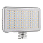 LED-013 Pocket 112 LED Vlogging profesional Fotografía Video y luz de estudio fotográfico con pantalla OLED y soporte de adaptador de zapata para cámaras Canon / Nikon DSLR - Imagen 2
