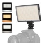 LED01 416 LEDs 3600LM Vlogging profesional Fotografía Video y luz de estudio fotográfico para cámaras Canon / Nikon DSLR
