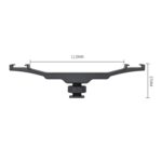 YELANGU YLG0702A Adaptador de montaje de zapata fría dual Soporte de extensión de aleación de aluminio, Dual Cold Hot Bracket - Imagen 3