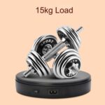 Soporte de mesa giratoria de exhibición eléctrico rotatorio de 22cm, accesorios de grabación de vídeo en vivo, plataforma de exhibición de joyería y zapatos, enchufe de EE. UU., 22cm(White) - Imagen 6