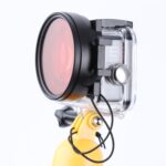 RUIGPRO para GoPro HERO8 Professional 58 mm Color Carcasa de buceo Filtro de lente + Carcasa de buceo Estuche impermeable con anillo adaptador de filtro y tapa de lente - Imagen 4