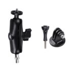 Soporte fijo para motocicleta con biela M10 de 9 cm con adaptador de trípode y tornillo para GoPro Hero11 Black / HERO10 Black /9 Black /8 Black /7/6/5/5 Session /4 Session /4/3+ /3/2/1,DJI Osmo Action y otras cámaras de acción...