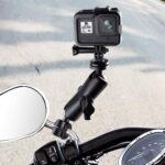 Tornillo de 1/4 de pulgada Soporte de montaje fijo para motocicleta con cabeza esférica de 25 mm con adaptador de trípode y tornillo para GoPro Hero11 Negro / HERO10 Negro /9 Negro /8 Negro /7/6/5/5 Sesión /4 Sesión /4/3+ /3 /2/1, DJI Osmo Action y otr... - Imagen 4